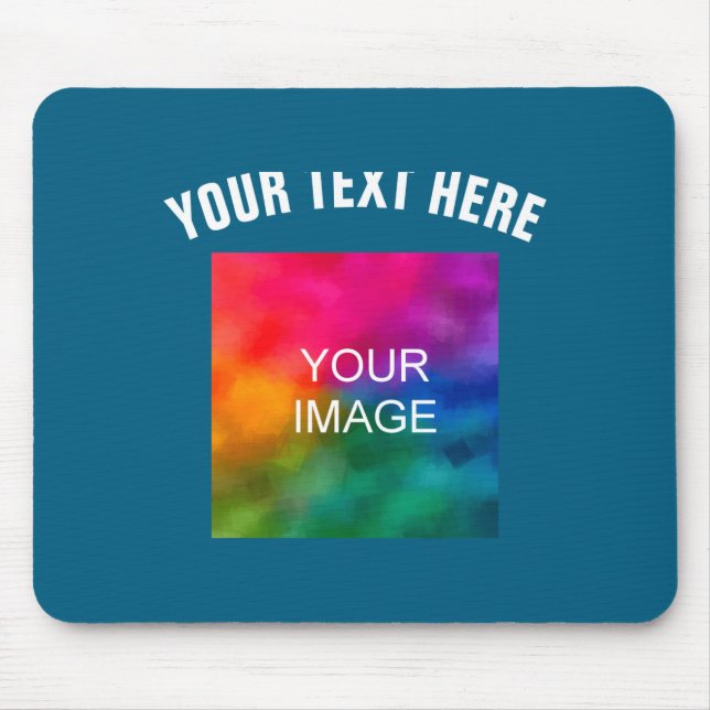 Text Upload Photo Template Boys Kids Modern _1  Mousepad (Vorne)
