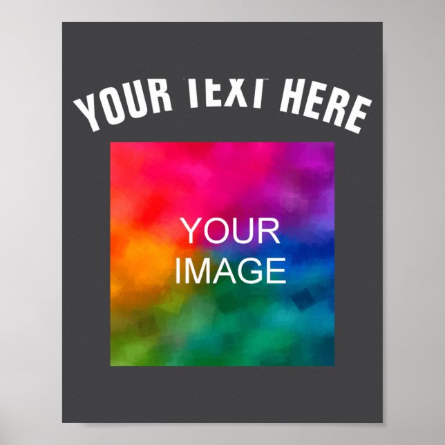 Text Upload Photo Template Boys Kids Modern _2  Poster (Vorne)