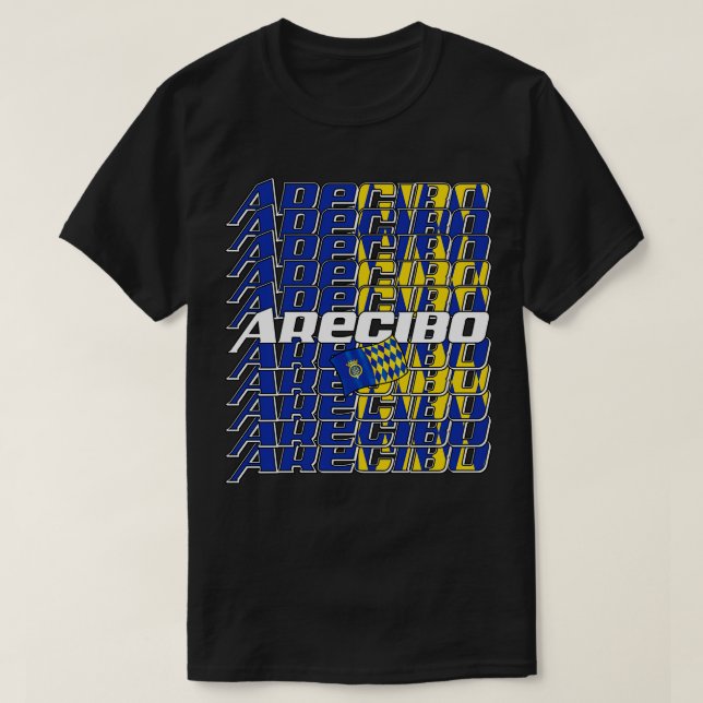 Text von Arecibo-Kaskade 1 T-Shirt (Design vorne)