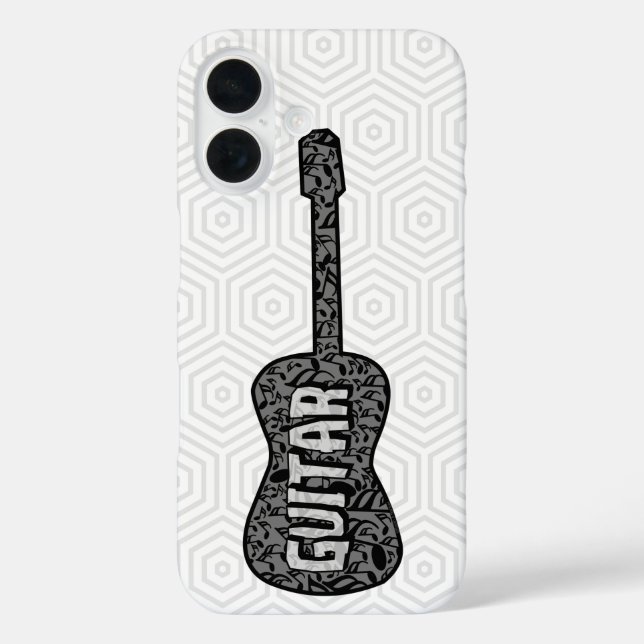 Text von Gitarren-Musiknoten Case-Mate iPhone Hülle (Rückseite)