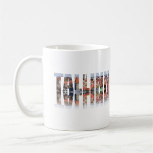 Text von Tallinn, bestehend aus Blick auf die Alts Kaffeetasse