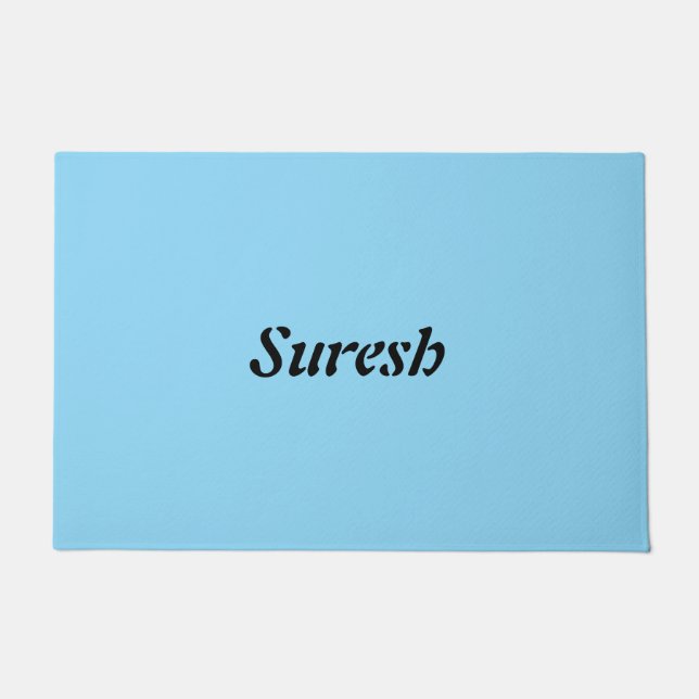 Text Welcome Doormat - Stilvolle Landstraße Rug Fußmatte (Vorderseite)