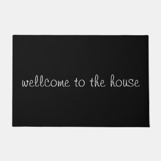 Text Welcome Doormat - Stilvolle Landstraße Rug Fußmatte