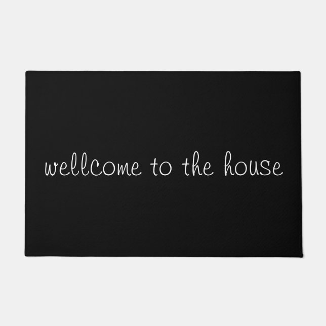 Text Welcome Doormat - Stilvolle Landstraße Rug Fußmatte (Vorderseite)