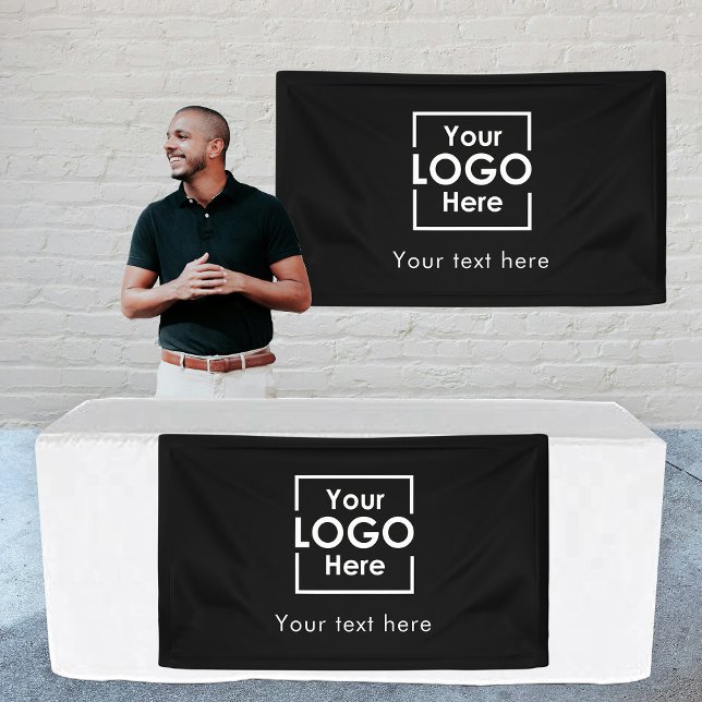 Text zum Signieren von Werbebannern mit eigenem Lo Banner (Custom Hanging Banner Sign Business Logo Text)
