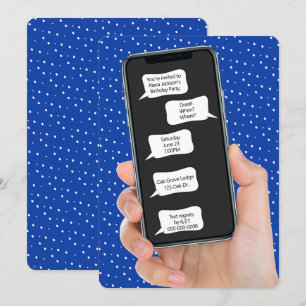 Textblasen für Geburtstagsparty Einladung