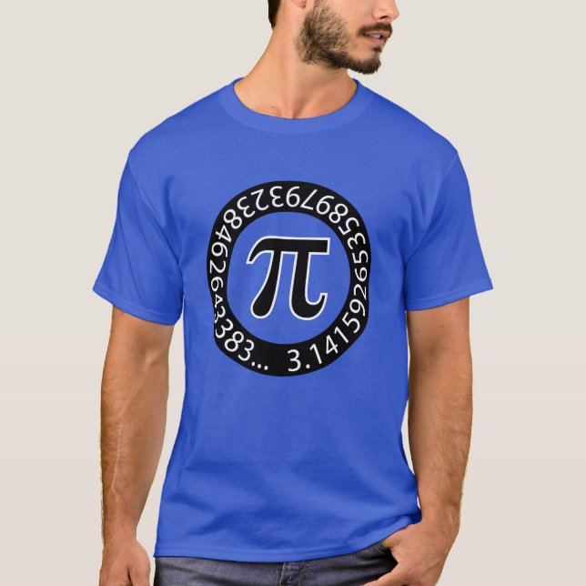 TEXTDESIGN Pi Nummer Mathematisches Symbol T-Shirt (Vorderseite)