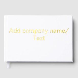 Textdetails des Firmennamens hinzufügen Minimal Gästebuch