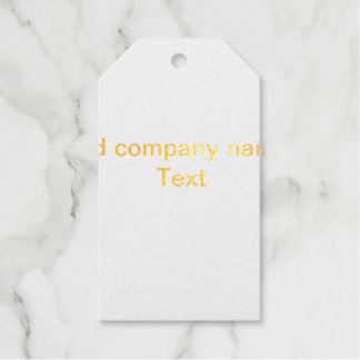 Textdetails des Firmennamens hinzufügen Minimal Geschenkanhänger