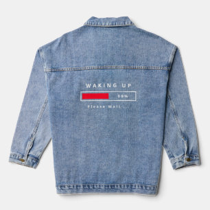 Textdichtungsjacke weckend jeansjacke