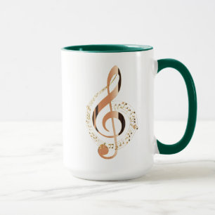 Texte in Motion - Design stilisierter Musikangebot Tasse