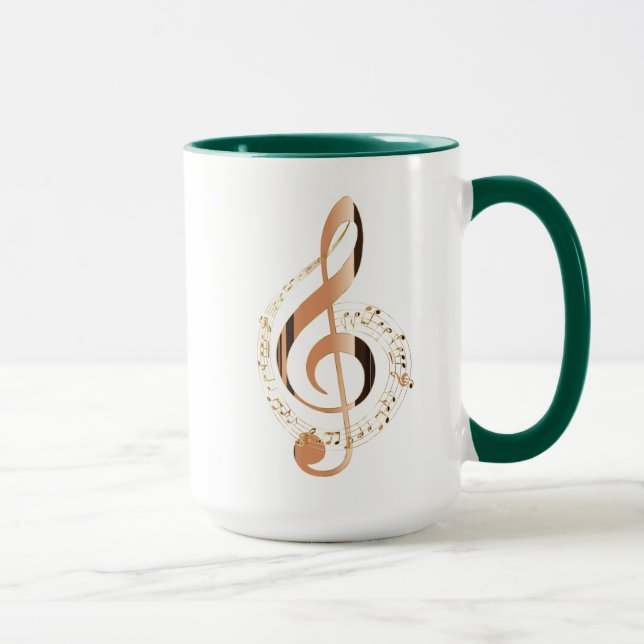 Texte in Motion - Design stilisierter Musikangebot Tasse (Rechts)