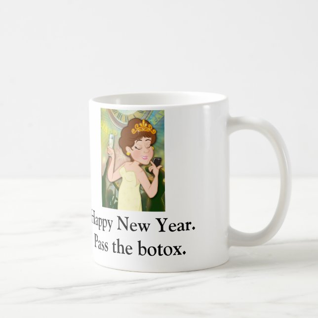 Texte mit Mutter Nunz "führen das Botox" Tasse (Rechts)