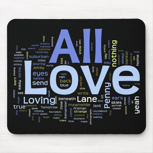 Texte Mousepad (Vorne)