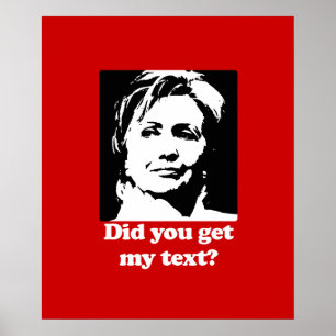 Texte von Hillary Poster