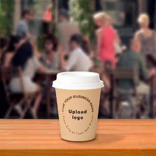 Texte zu "Round Pattern Business Brands" auf Light Pappbecher