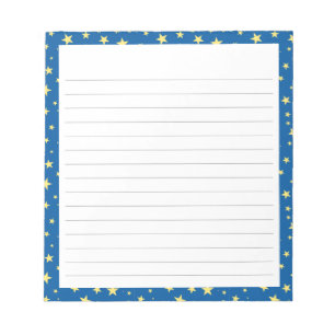 Textebene: Starry Night Design Notizblock