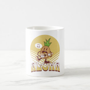 Textentwurf "Aloha" im Retro-Stil Kaffeetasse