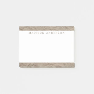 Textepapier   Minimalistisch modern Personalisiert Post-it Klebezettel