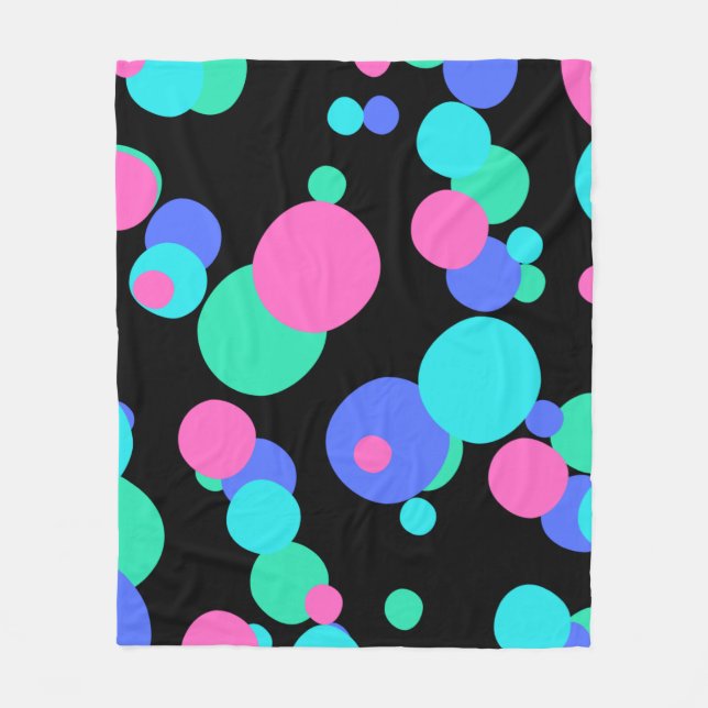 Textfeld Abstraktes Muster Fleecedecke (Vorderseite)