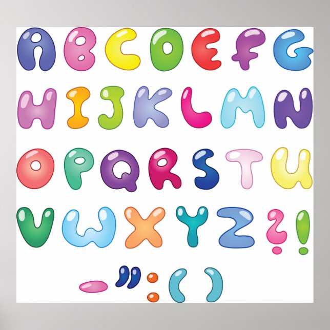 Textfeld Alphabet Poster (Vorne)