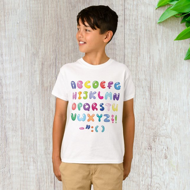 Textfeld Alphabet T-Shirt (Von Creator hochgeladen)