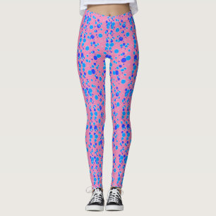 Textfeld C01.blue Pink BG Leggings