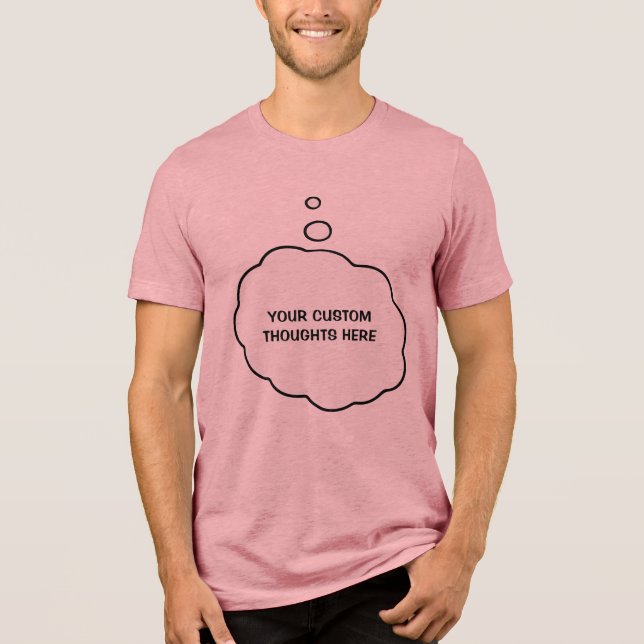 Textfeld für benutzerdefinierte Ansicht Tri-Blend Shirt (Vorderseite)