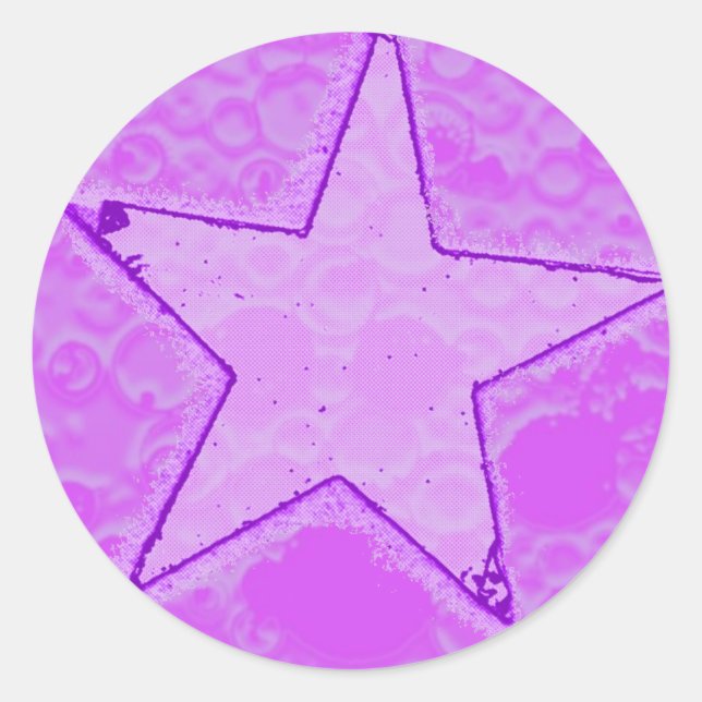 Textfeld GUM-Star-Aufkleber Runder Aufkleber (Vorderseite)