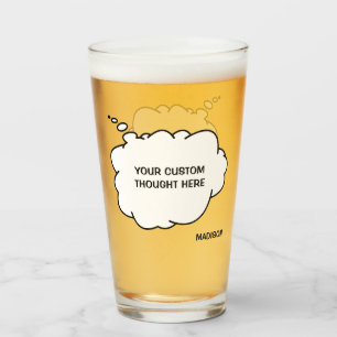 Textfeld und Name Glas