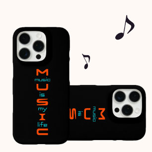Textgestaltung für Musik iPhone 16 Pro Hülle
