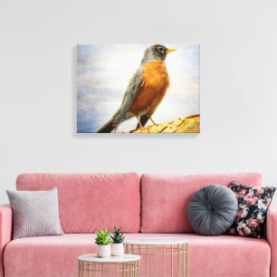 Textil American Robin Stretch Canvas Print Leinwanddruck