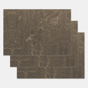 Textil Brown Grunge Vintag Antique Rustikal Geschenkpapier Set