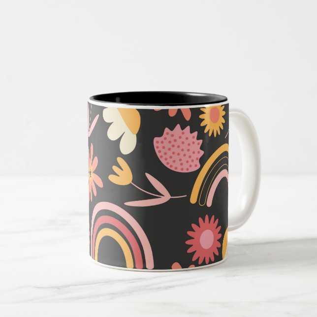 Textil-Farbdruck Geschenk Kaffee Tasse (VorderseiteRechts)
