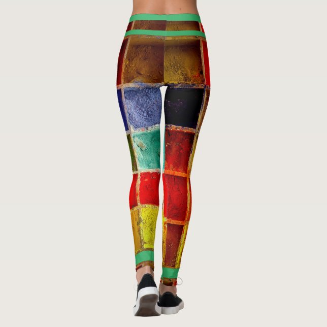 Textil Look Trends Art Leggings (Rückseite)