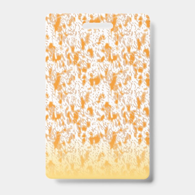 Textil-Muster mit einem lebhaften Orange und Gol Ausweis (Vorderseite)