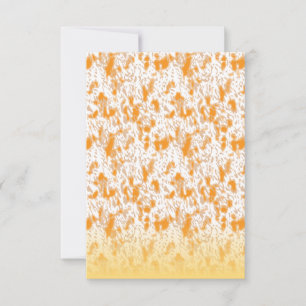 Textil-Muster mit einem lebhaften Orange und Gol Dankeskarte