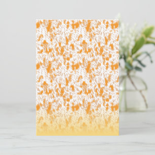 Textil-Muster mit einem lebhaften Orange und Gol Feiertagskarte