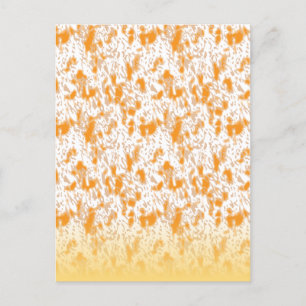 Textil-Muster mit einem lebhaften Orange und Gol Feiertagspostkarte