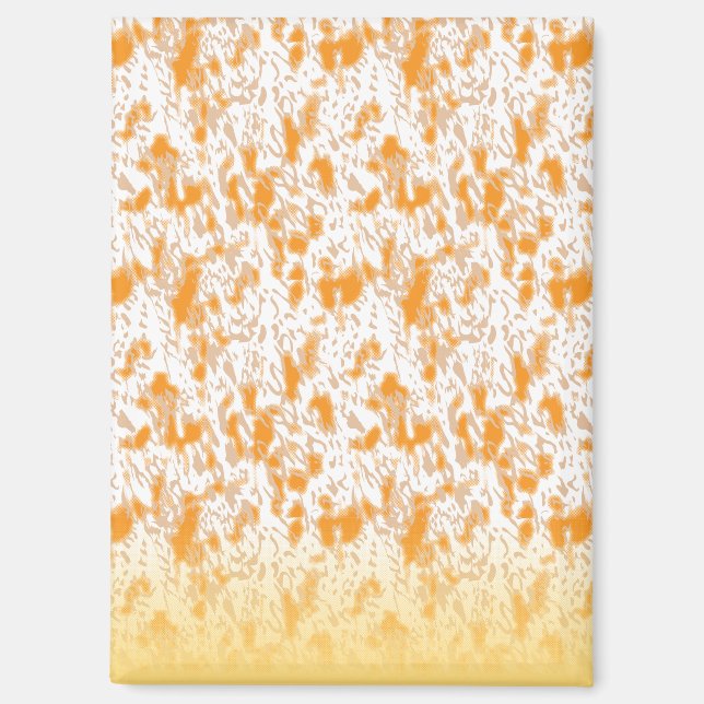 Textil-Muster mit einem lebhaften Orange und Gol Magnet (Vorderseite)