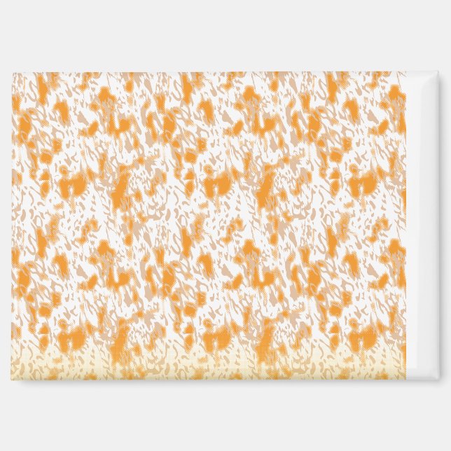 Textil-Muster mit einem lebhaften Orange und Gol Magnet (Vorderseite)