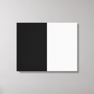 Textil Schlicht Schwarz und Weiß Leinwanddruck