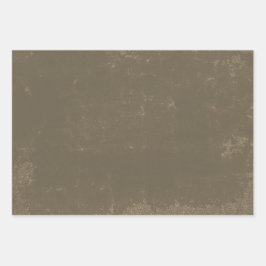 Textil Vintage rustikale Land Olive Green Grunge Geschenkpapier Set