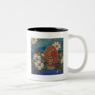 Textile Art Floral Coffee Tasse