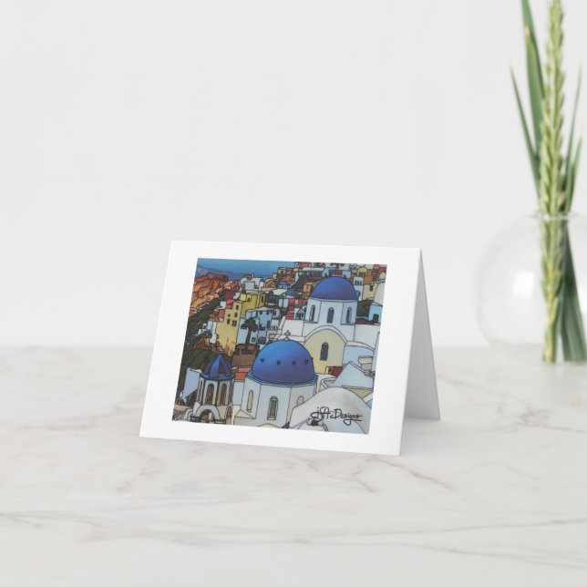 Textile Art Greece Notecard Karte (Vorderseite)