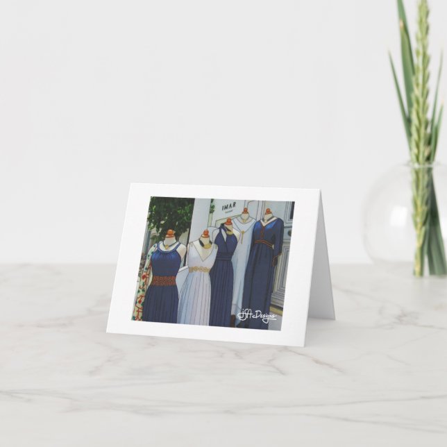 Textile Art Greece Notecard Karte (Vorderseite)