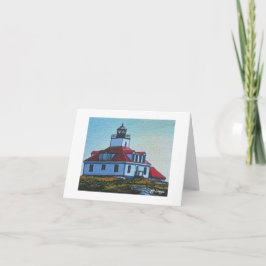 Textile Art Lighthouse Notecard Karte