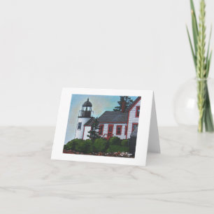 Textile Art Lighthouse Notecard Karte