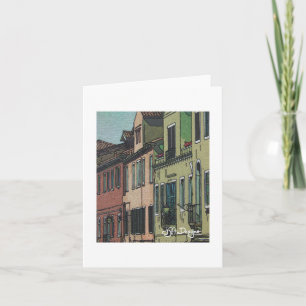 Textile Art Venice Notecard Karte