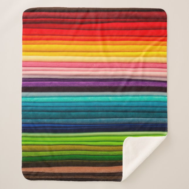 Textile Farbe buntes Gewebe Sherpadecke (Vorderseite)